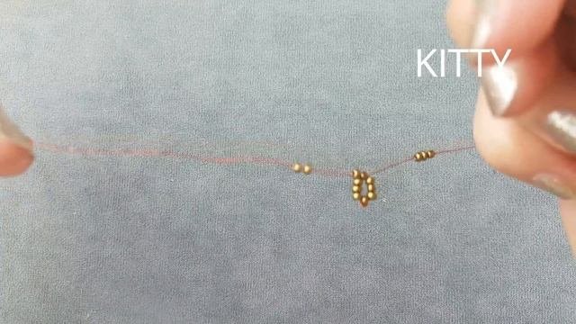 Легкие Колечки из Бисера/how To Make Flower Beaded Ring//cara Membuat Cincin Manik Bunga