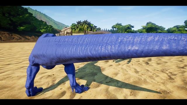 Blue T-Rex and Big Dinosaurs Fighting in Isla Pena Jurassic World Evolution Colour Mods смотреть онлайн