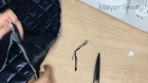 Как сшить куртку из готовой стёжки с карманами в швах