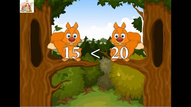 Сравнение чисел/"Беличий переполох"-1/Для детей 6-8 лет смотреть онлайн
