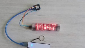 Простые часы на ESP8266 и LED матрице 32x8