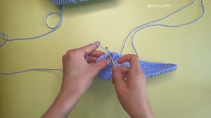 Вязание крючком. Сумка-шоппер из полиэфирного шнура.