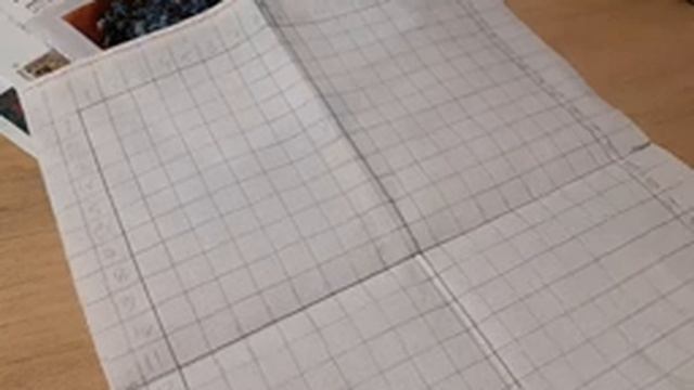 Как я обрабатываю край канвы и размечаю ее :) смотреть онлайн