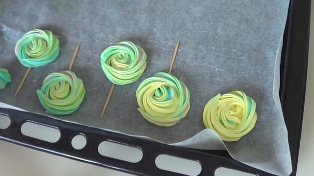Радужное Хрустящее Безе. Готовим Яркие Меренги. ( meringue) смотреть онлайн