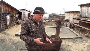 Самодельная печка для бани Хотел покрасить Но.... Бюджетная банька