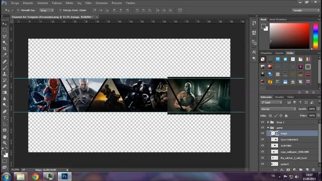 Gaming Youtube banner Template | Free Downland | Speed Art (Photoshop CS6) смотреть онлайн