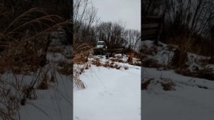 готовлю объездную дорогу для автомобиля . #гусеничный #вездеход .