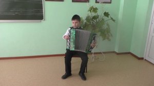 Герасимов Кирилл исполняет русскую народную песню "Ах вы сени, мои сени" обработка П. Шашкина