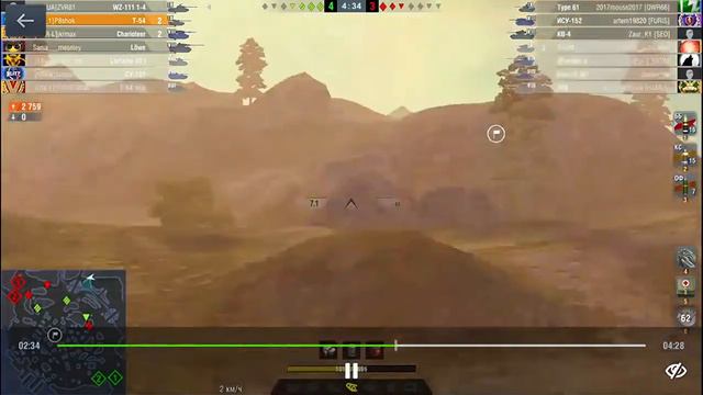 Т 54 ни кто кроме тебя WoT Blitz смотреть онлайн