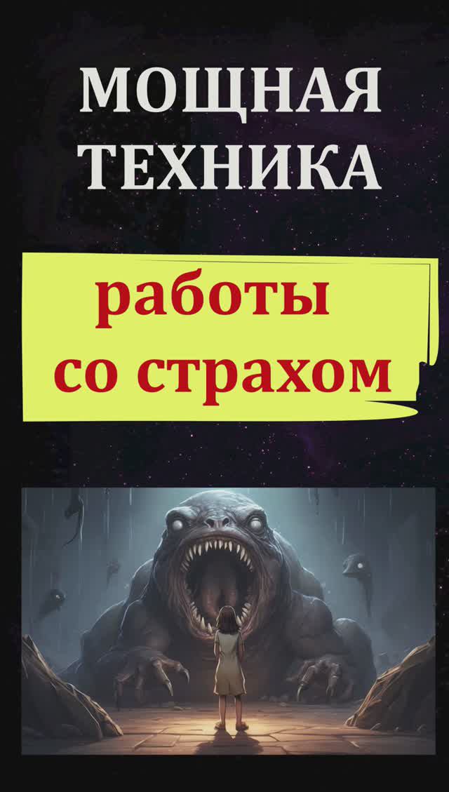 Как бороться со страхом: Техника работы со страхом