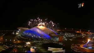 фейерверк 1 закрытие ОИ Сочи 2014