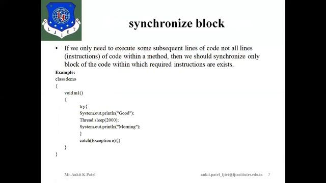 Lec 16 thread method,synchronize method and block, Creating and Executing threads with Executor смотреть онлайн