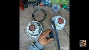 ремонт пылесоса - Замена двигателя Karcher WD3