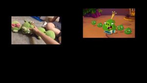 Angry Birds Toon And Angry Birds Toon Plush (Comparison) The Joy To The Pigs S2