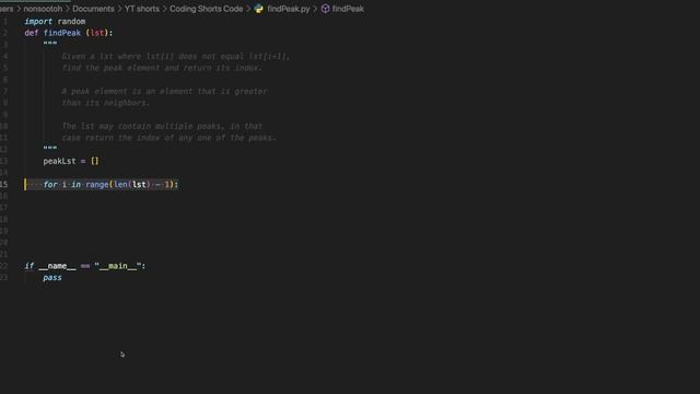codeExplained: Find the Peak Element in a list