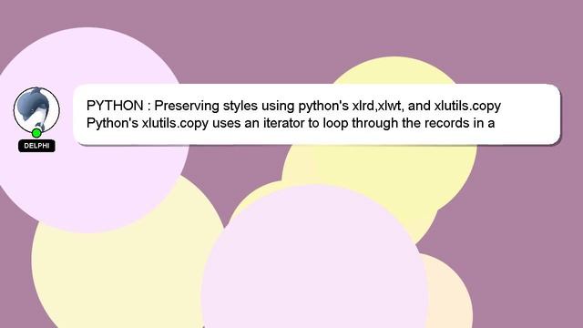 PYTHON : Preserving styles using python's xlrd,xlwt, and xlutils.copy смотреть онлайн