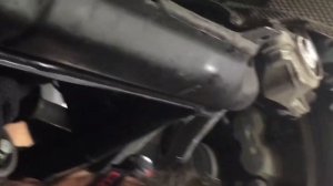 X164 w164 2010 gl450 gl 450 Mercedes starter install just by jacking car up, just remove starter