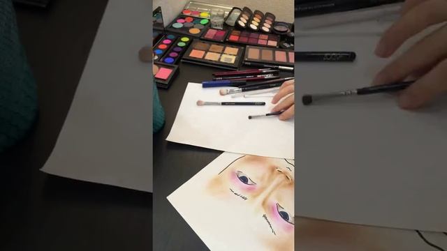 Макияж на face chart/как оживает альбомный лист