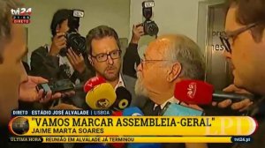 Jaime Marta Soares vaiado a saída