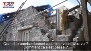 Maison détruite à Gloubokaya après un bombardement des FAU - 16 mai 2018