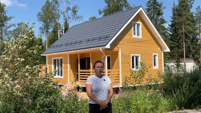 каркасный дом 93 м2 с террасой. Отзыв "Семья-строй"