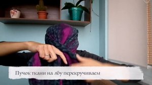 Тюрбан из платка, как за 1 минуту сделать из платка тюрбан (чалму). Knot headband