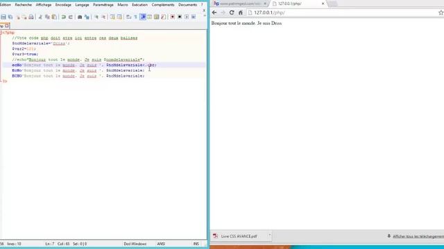 Tuto PHP N°2 : Différenciation entre minuscule et majuscule смотреть онлайн