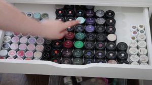 REORGANIZING MY HARD GEL POTS | NAIL ORGANIZATION | ORGANIZE WITH ME