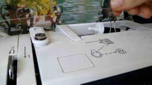 Как шить большой катушкой на бытовой швейной машине.