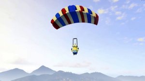 МИНИОН ПРЫГНУЛ С ПАРАШЮТОМ В GTA 5