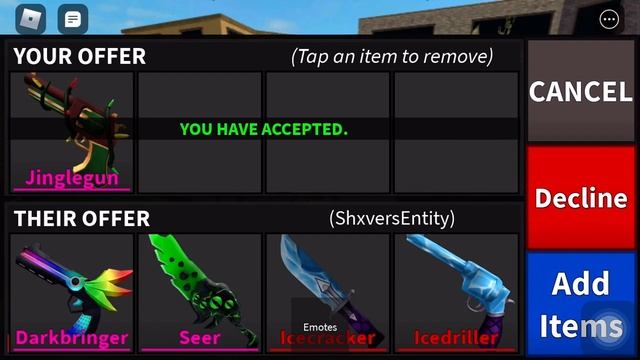 ROBLOX MM2 GETTING CHROMA DARKBRINGER AND ADDS! смотреть онлайн
