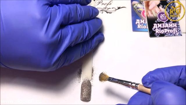 Меланж или Сахарный дизайн ногтй Rio Profi Блестящая серия| Sugar design nogti Rio Profi Brilliant смотреть онлайн