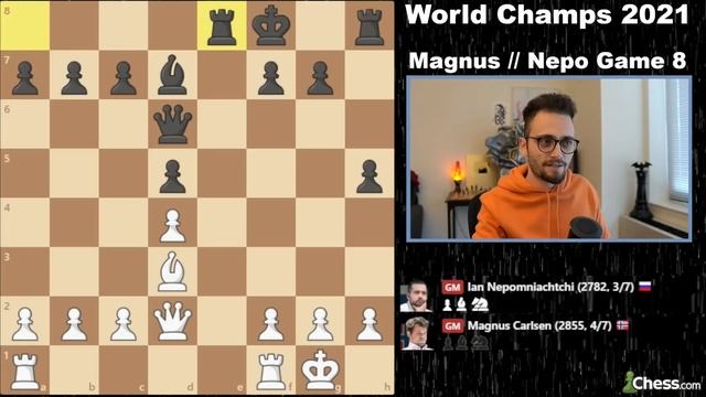 2021 World Chess Championship (Game 8) смотреть онлайн