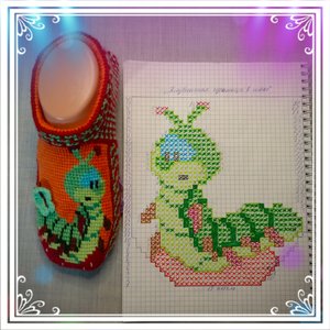 Анонс мастер-класса следочков "Клубничная 🍓 гусеничка"