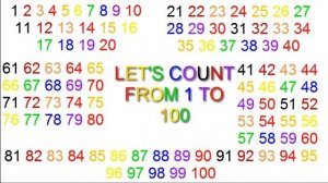 Counting From 1 To 100 Song Video