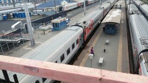 Электровоз ЭП1М 529 с поездом №233С Новороссийск-Москва.
