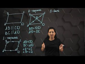 Параллелограмм және оның қасиеттері. 8 сынып.
