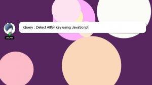 jQuery : Detect AltGr key using JavaScript