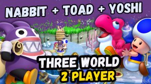 New Super Mario Bros. U Deluxe – 2 Players World 3 (Nabbit + Blue Toad)