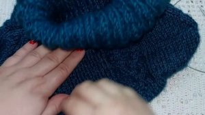 манишка спицами / мастер класс