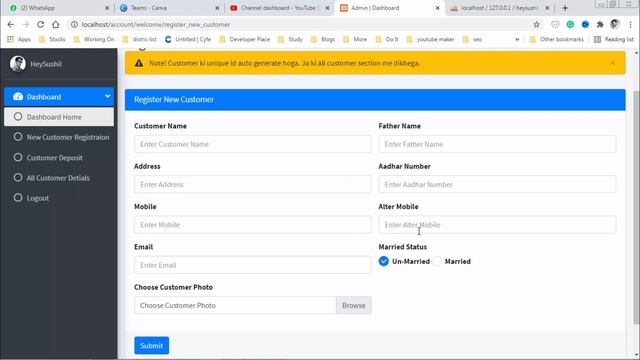 कैसे यूजर परमिशन दें How to create user type and user permission on Codeigniter