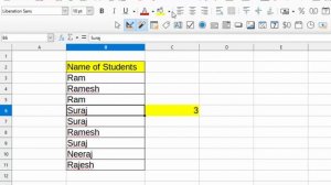 Use of countif formula in Libre calc@COMPUTEREXCELSOLUTION