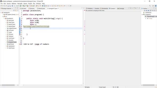 How to add 2 Byte type data in Java? смотреть онлайн