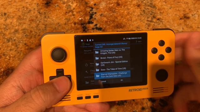 Retroid Pocket 2 - Sega CD Gameplay (NBA Jam and Streets of Rage) смотреть онлайн