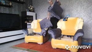 Перетяжка мягких кресел.