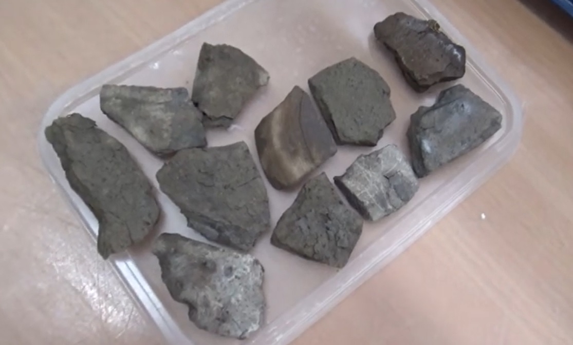 Необожжённая керамика из гончарной мастерской на раскопе по переулку Ломоносова, 41