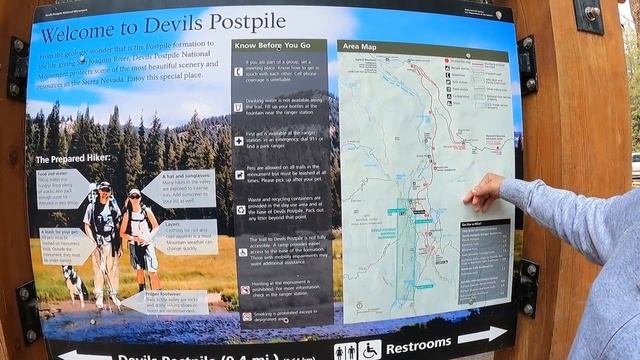 Hiking to Rainbow Falls and Devil's Postpile in Mammoth Lakes, California | Exploring Highway 395 смотреть онлайн