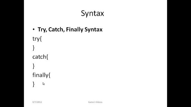 Exception Handling in JAVA-Part 1