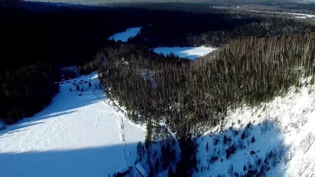 Зимняя сказка!Выдрино .Тёплые озёра зимой!