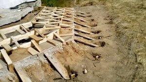 Опалубка под ступеньки.